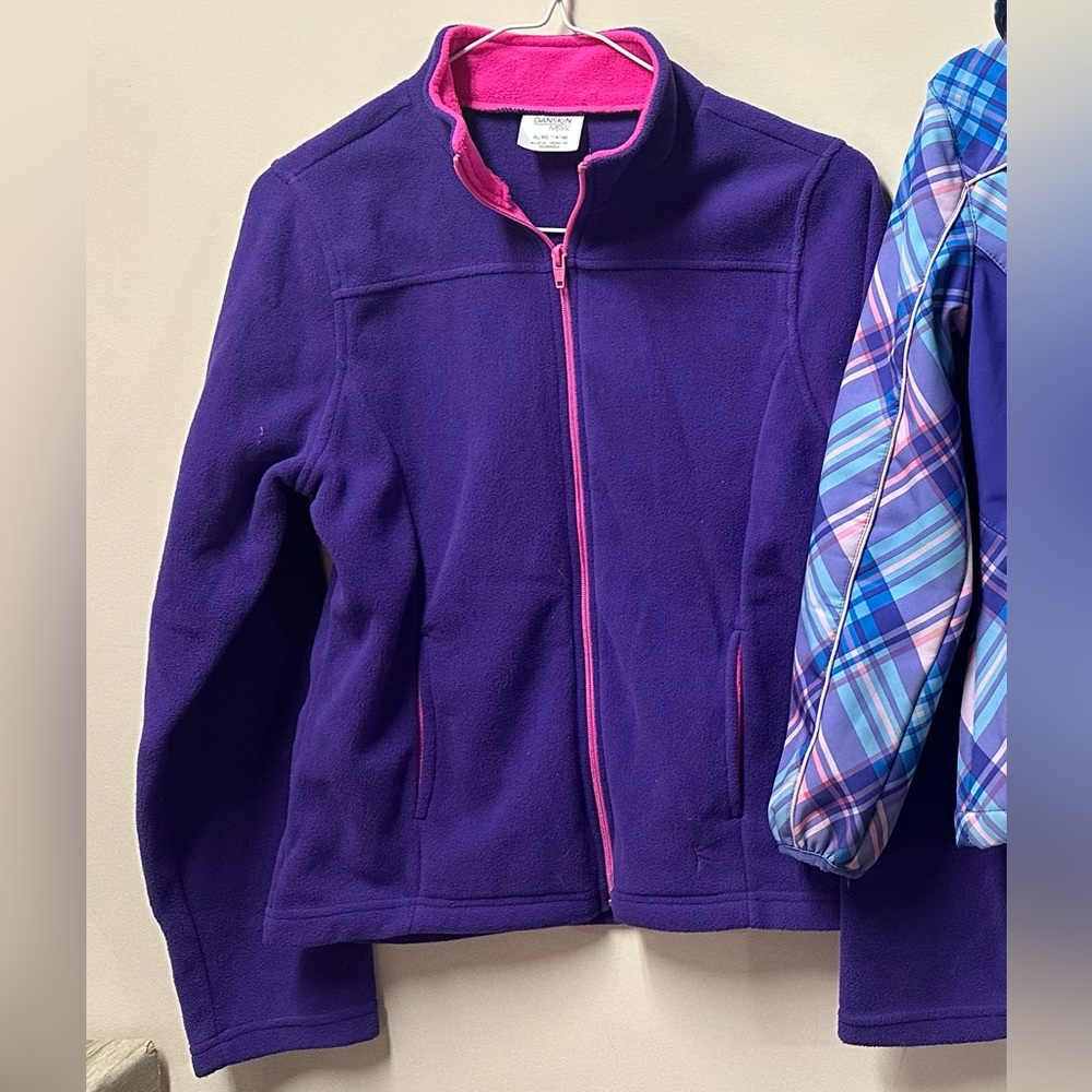 Danskin Purple Fleece Jacket with Pink Accents